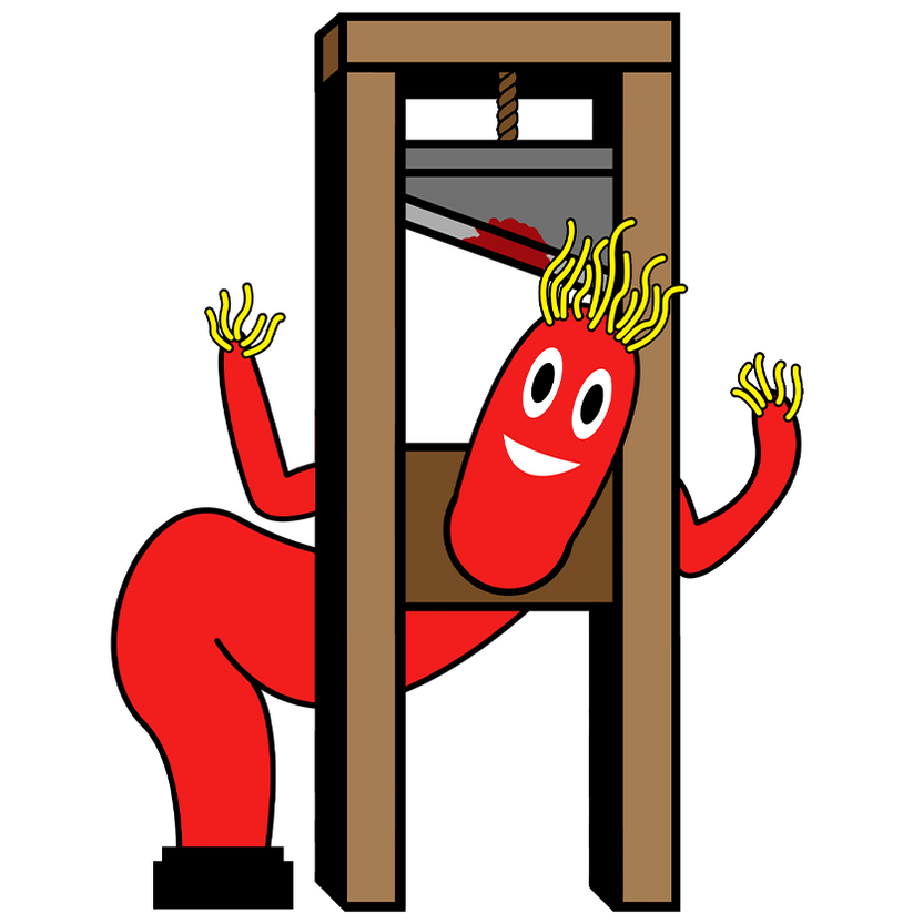 wacky waving inflatable arm tube man guillotine